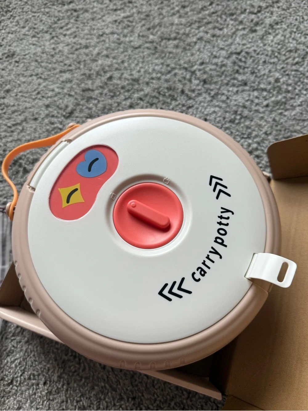 NWT Carry Potty Portable Kids Travel Potty - Beige/Peach